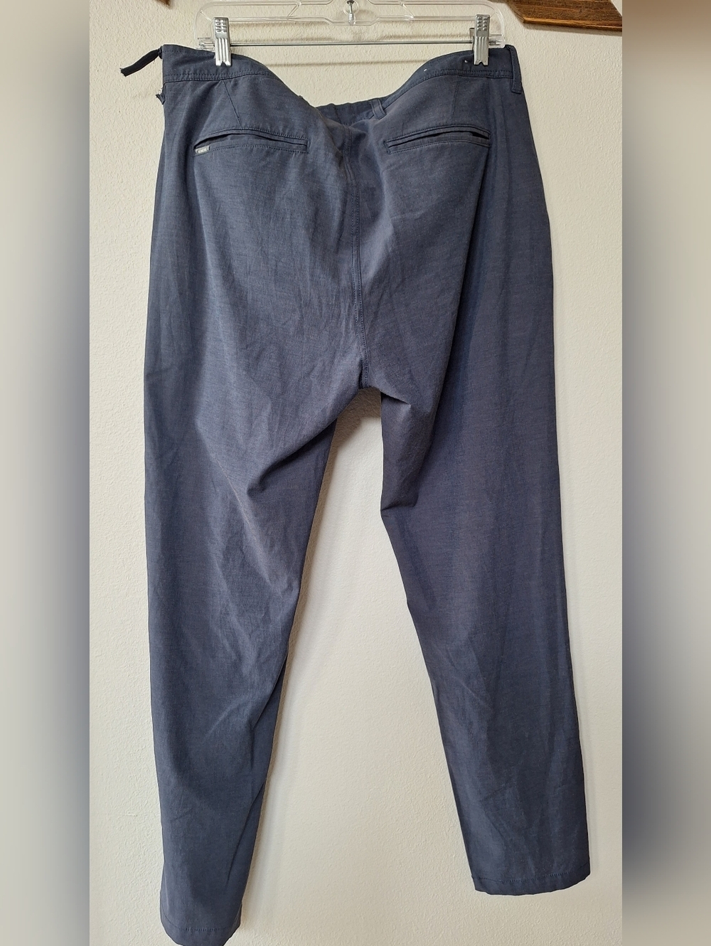Linksoul Boardwalker Chino Pants Mens 35Sx30 Blue Golf Performance Lightweight - Picture 7 of 8